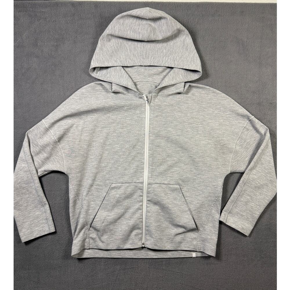 Lululemon Full Zip Cropped Jacket (zipper broken) Well-Worn Gray‎ size 4